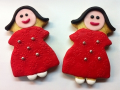 galletas decoradas ninas gemelas